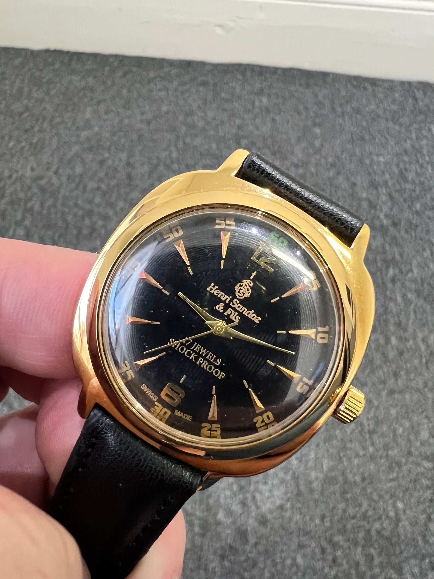 Vintage Swiss Henri Sandoz & Fils | 17 Jewel | Shock Proof | Refurbished