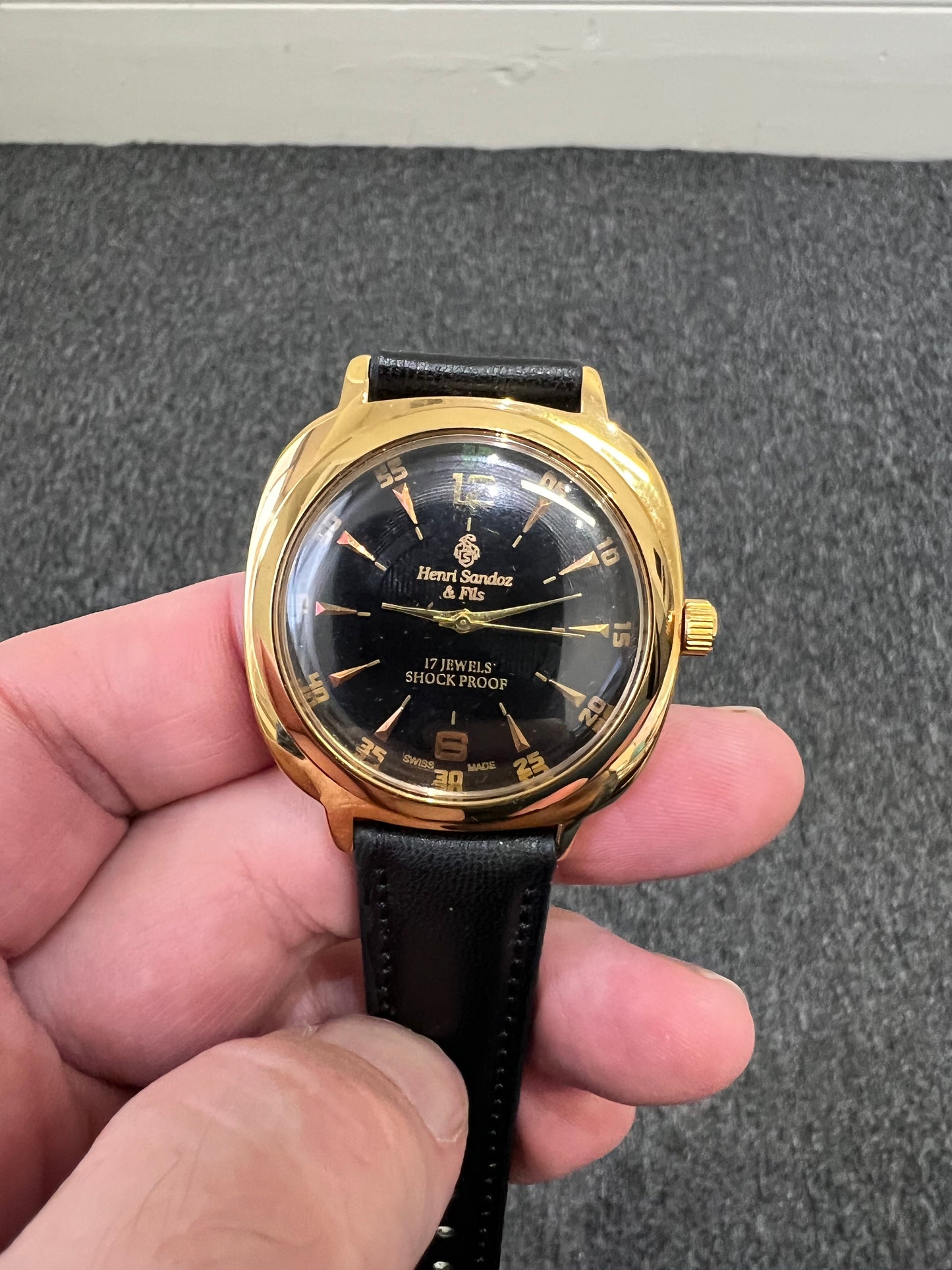 Vintage Swiss Henri Sandoz & Fils | 17 Jewel | Shock Proof | Refurbished