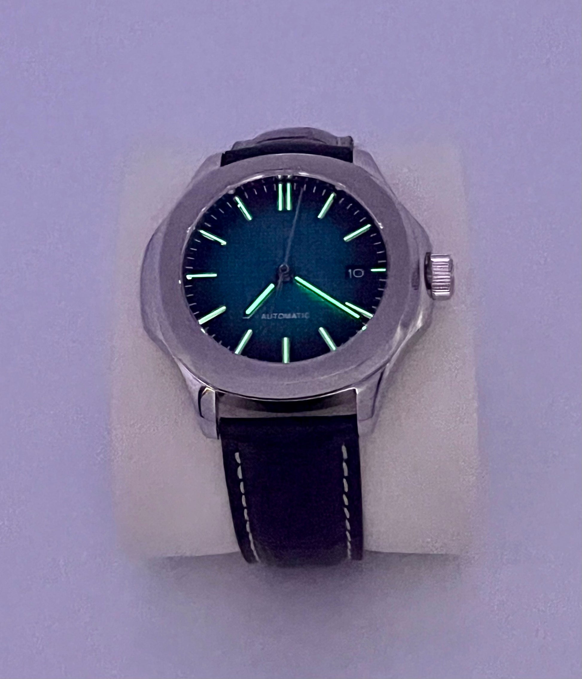 Series A Peacock limited edition colour dial watch Lume Shot— PAWL Studio