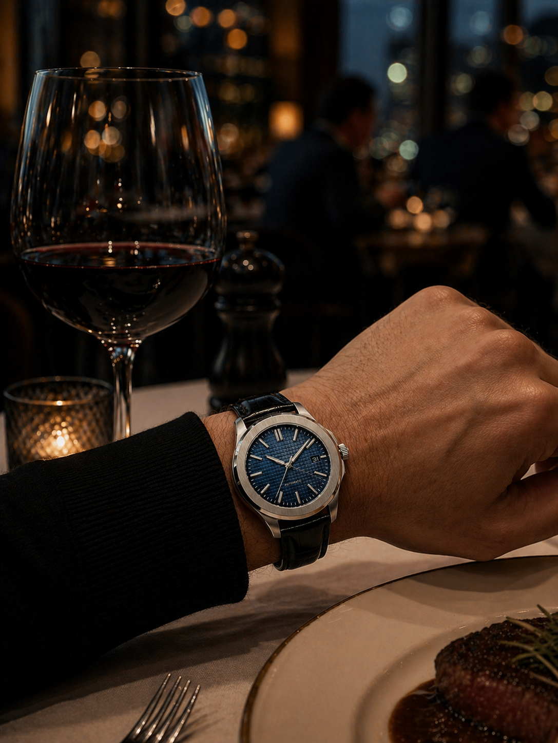 Series A Peacock limited edition colour dial watch Wrist Shot— PAWL Studio