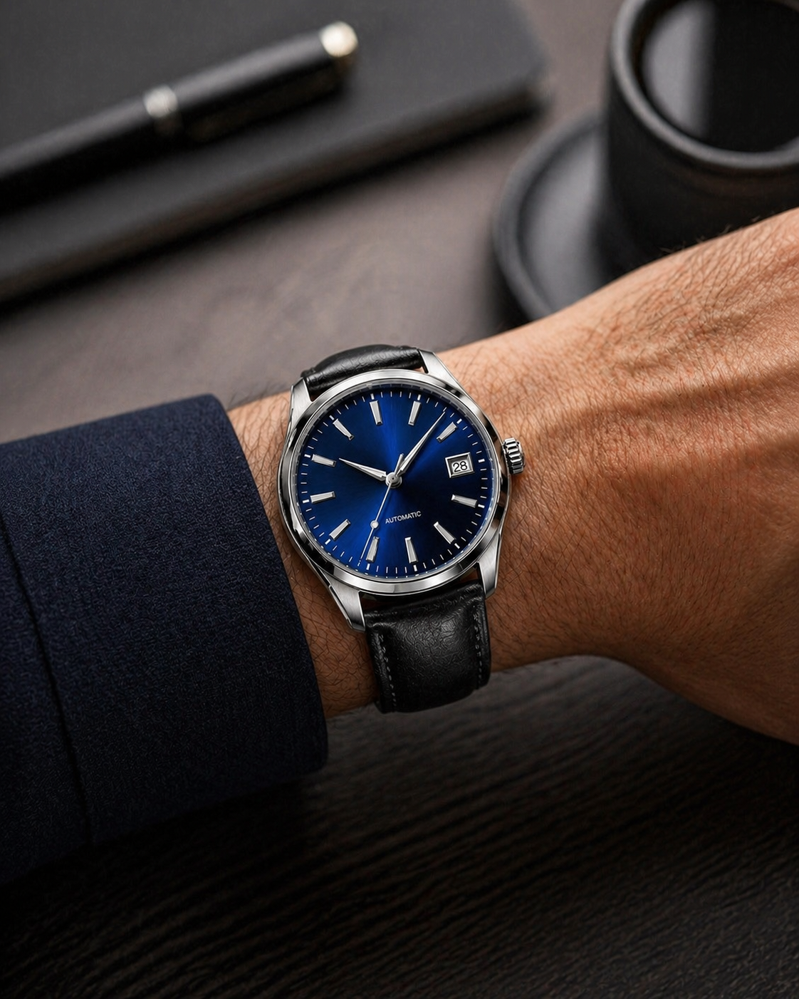 Series One Oceanis blue dial automatic watch — 38mm stainless steel — PAWL St