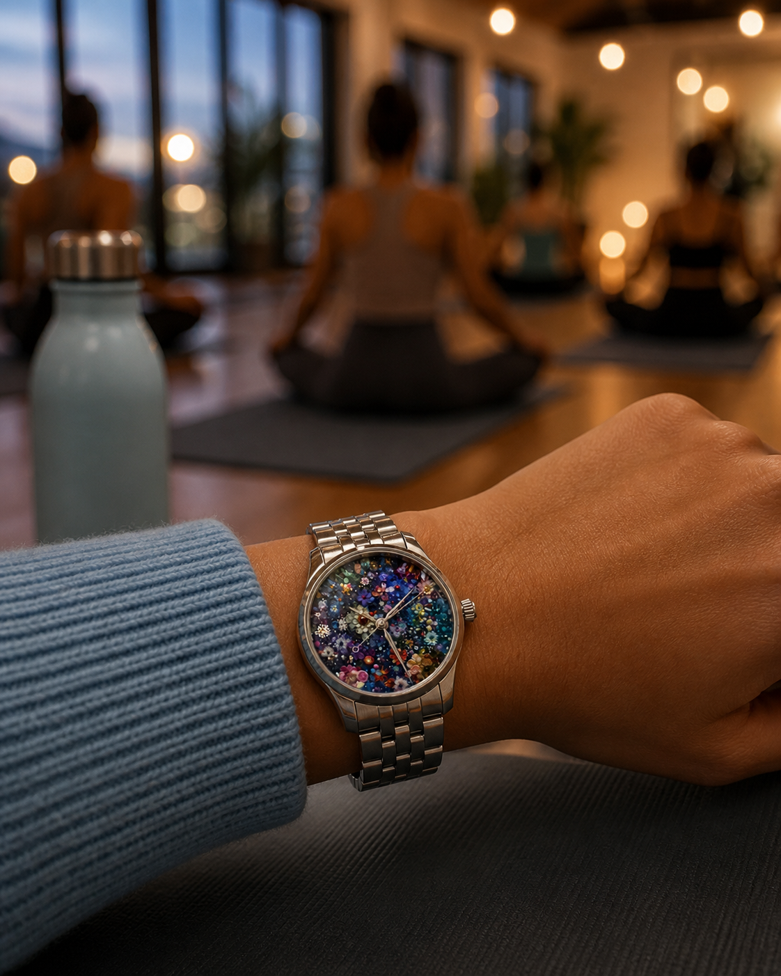 Women's Edit Prism Bloom colourful women's watch — wrist shot — PAWL Studio